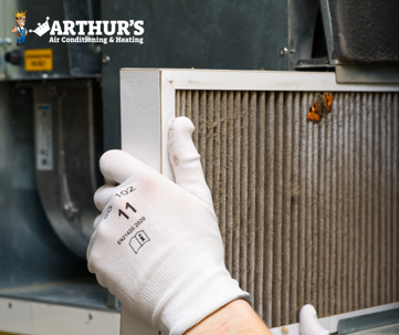 replacing furnace filter